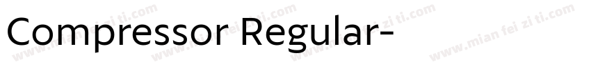 Compressor Regular字体转换